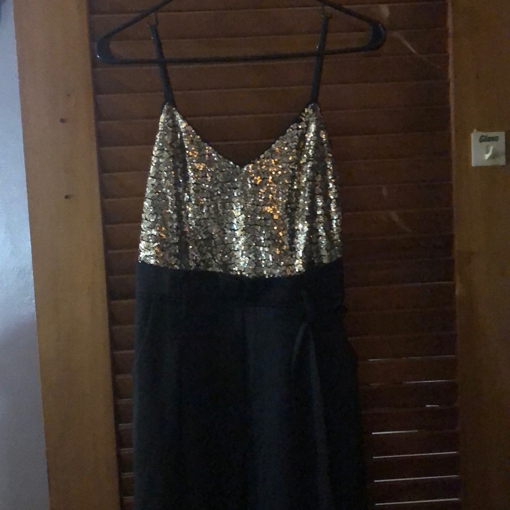 Gold sparkle pants jumper